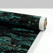 Strata Mountains Printed Poly / ZQ Merino - Jade